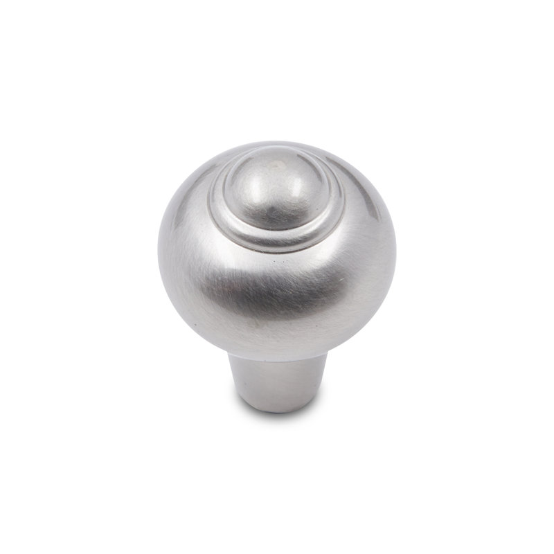 Poignée ronde unie avec pointe CK Series, Nickel satiné