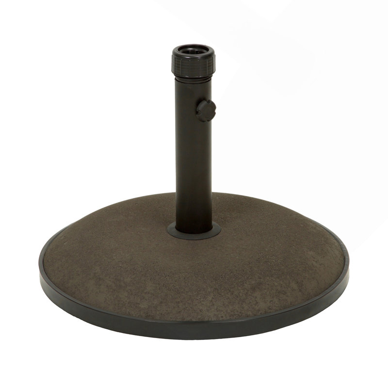 Base de parasol ronde 55 lb, Brun