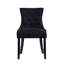 Chaise d'appoint rembourrée capitonnée à oreilles (ensemble de 2)-335906066