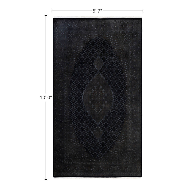 Overdyed One-of-a-Kind 5' 7" X 10' 0" Hand Knotted Area Rug