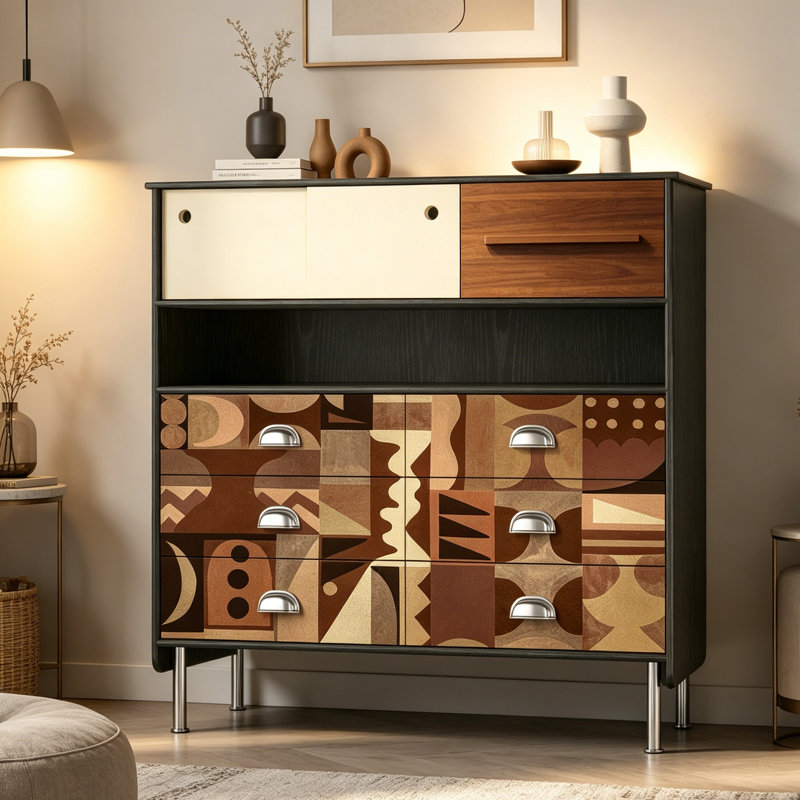 Modern Minimalist Style Accent Cabinet