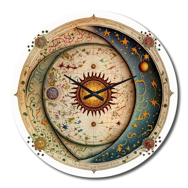 Horloge murale en métal, Très grand