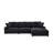 Contemporary Upholstered Sectional Sofa With Oversized Ottoman-2095371583-2086625185