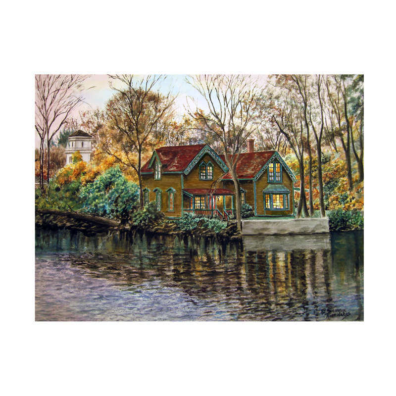 Art sur toile Northville Victorian By Lake par Stanton Manolakas, H 14 po x l 19 po x P 2 po