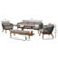 6 - Person Patio Dining Set with Rectangular Table , Cushions Included
