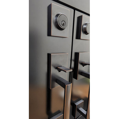 Pêne dormant avec poignée d'extérieur