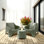 Ensemble nuage (2 chaises et 1 table d'appoint)