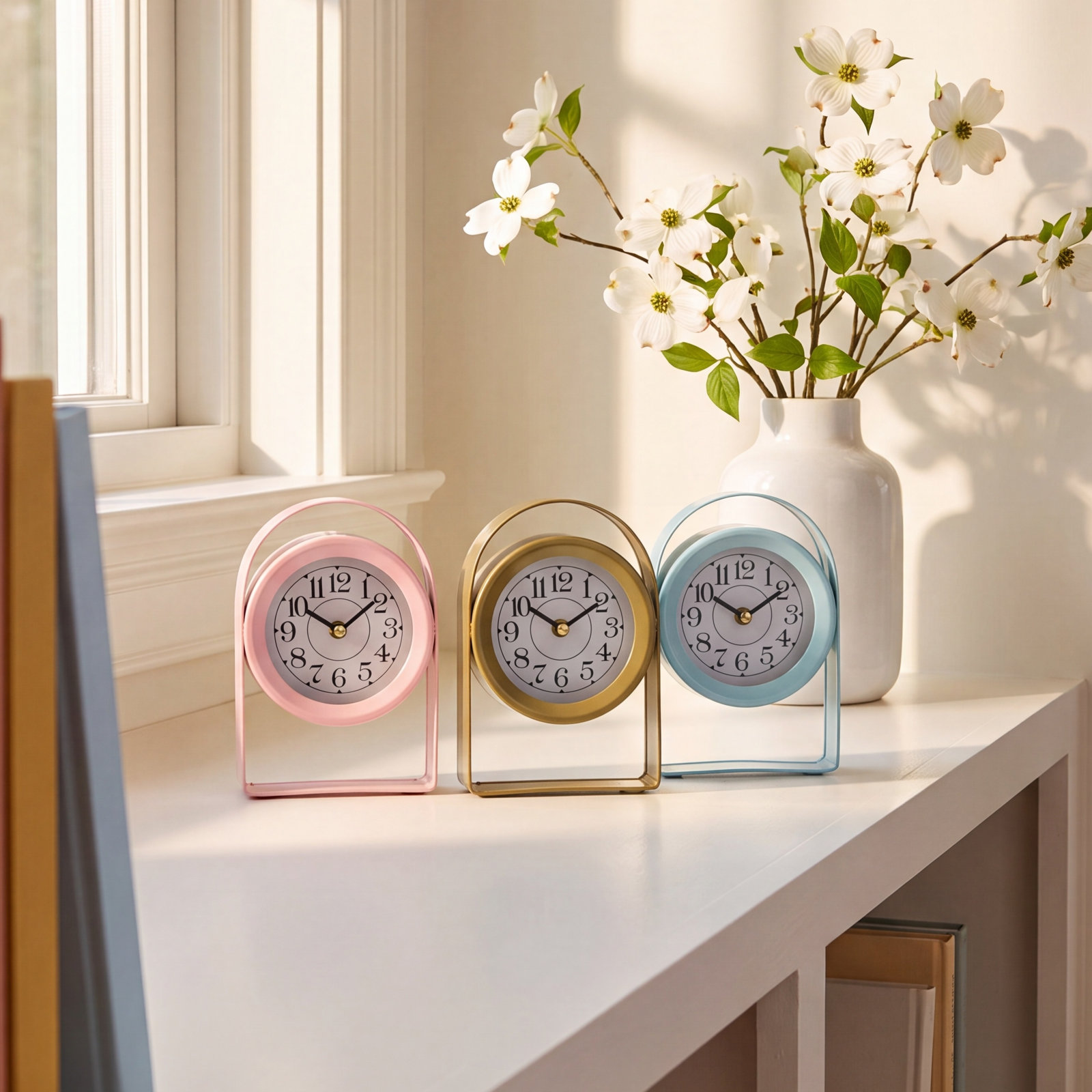 Lailah Clock with Arched Stands