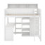 Lit mezzanine simple avec tablettes et garde-robe-1791429200