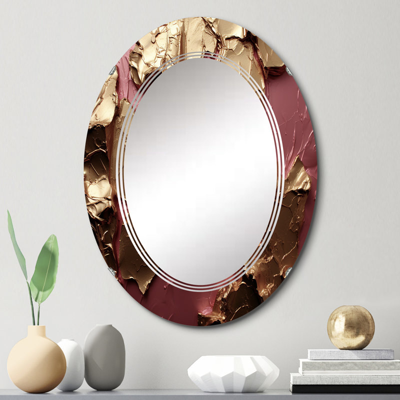 Batesford - Miroir mural moderne ovale, 30 po x 20 po