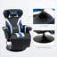 Fauteuil inclinable de jeu de course simple en similicuir noir avec porte-gobelet pour salle de divertissement