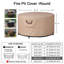 Couvre-foyer rond en polyester résistant à la déchirure et résistant aux déchirures et aux rayons UV, résistant à la décoloration et à l'eau résistant à la décoloration et à la décoloration - 41-44 pouces-130785270