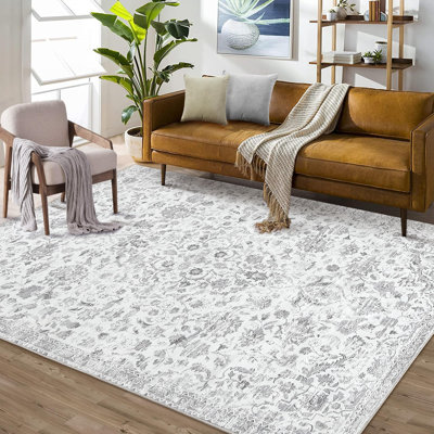 Rectangle Floral Area Rug