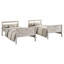 Jazzae 43.6" W Wood Twin-over-Twin Bunk Bed with Convertible Design and Guardrails-771938847