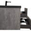 Meuble-lavabo flottant 48 po avec lavabo à quartz en sable, gris moderne. Tiroirs à fermeture en douceur pour meuble-lavabo. Bain paisible