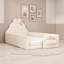 Lit de sol rembourré avec barrières de sécurité et poche de rangement-1533506457-1533506456