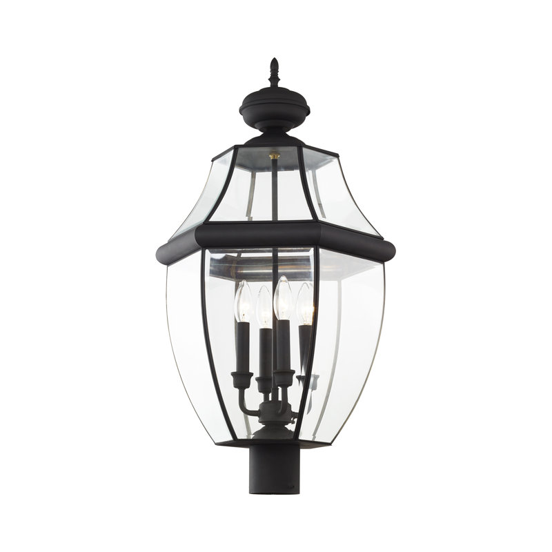 Tête de lanterne câblée 1 lumière Arelene, H 29 po x l 16 po x P 16 po, Noir