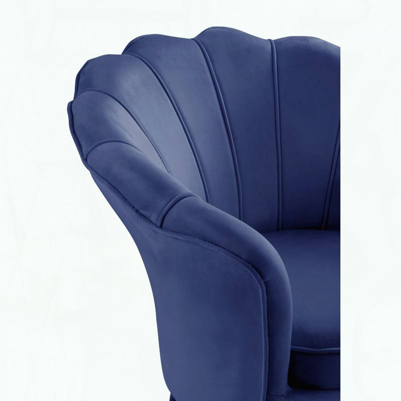 Fauteuil d'appoint Angelica Blue Velvet