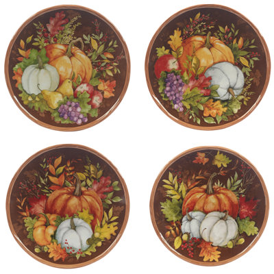 Harvest Blessings Set Of 4 Dessert Plate