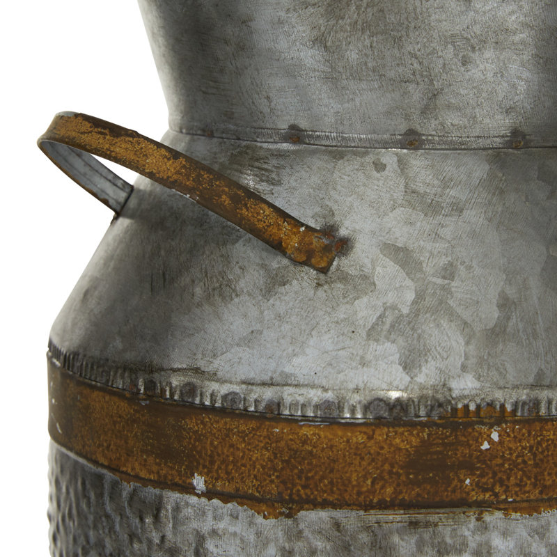 Vase de table en métal gris / brun Elio, Petit