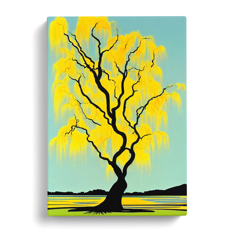 CAN-V0523-2498X The Weeping Willow Tree Vol.1 - Wrapped Canvas Print, 76cm H x 50cm W x 3cm D