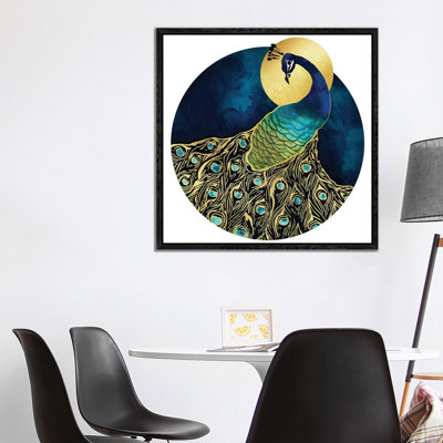 Golden Peacock - Print on Canvas