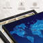 "Carte du monde intégrée", art mural-1256072877