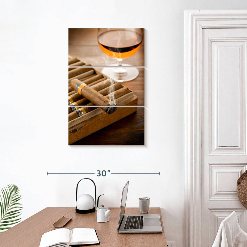 Senne Cigar And Whiskey, 32" H x 20" W