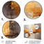 Golden Gleam VII - abstrait, collage, art mural en métal-1490633832