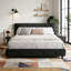 Structure de lit, tête de lit capitonnée avec coussin extra-large-1268539075-1268539074