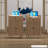 Rustic Half-Circle Manufactured Wood Reception Desk