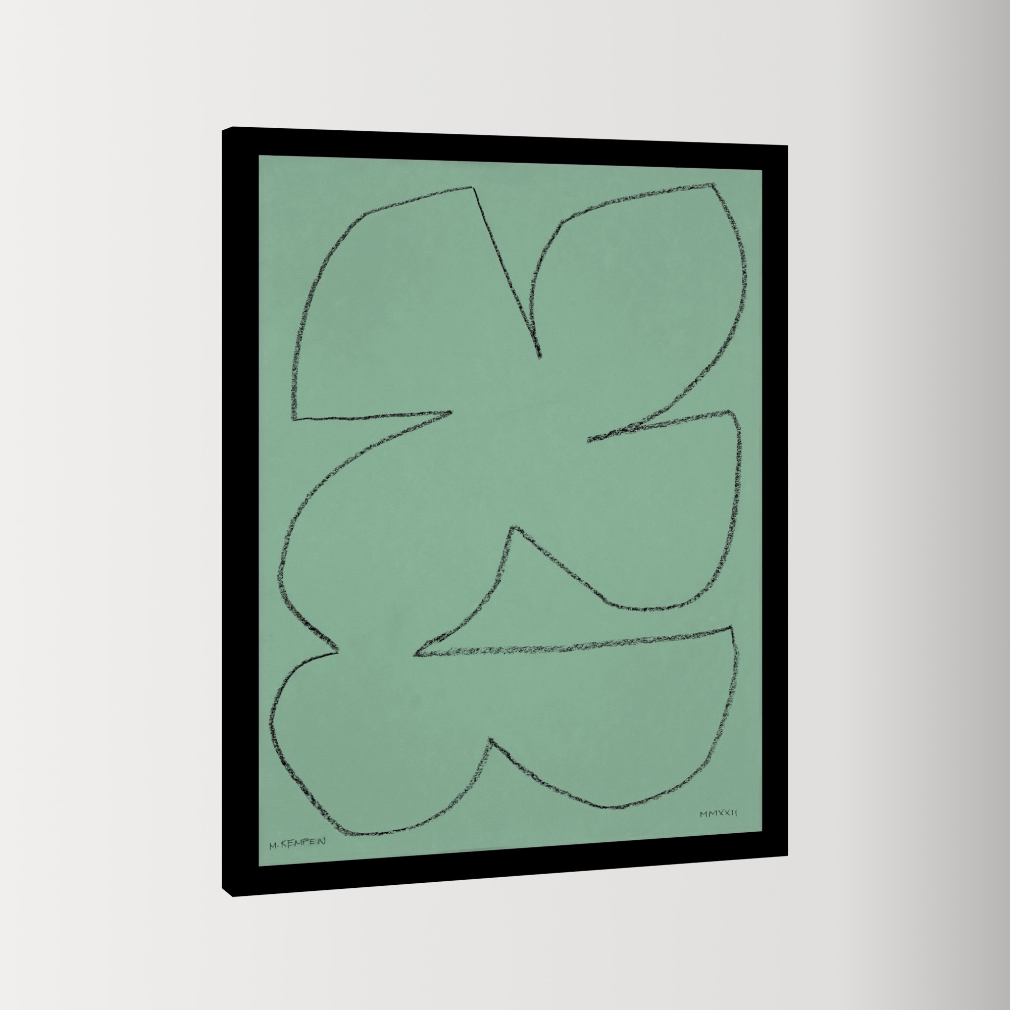 Sage 1 by Michael Kempen, Black Framed, 16" W x 20" H
