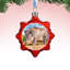 Wild Boar Hunting Keepsake Glass Ornament