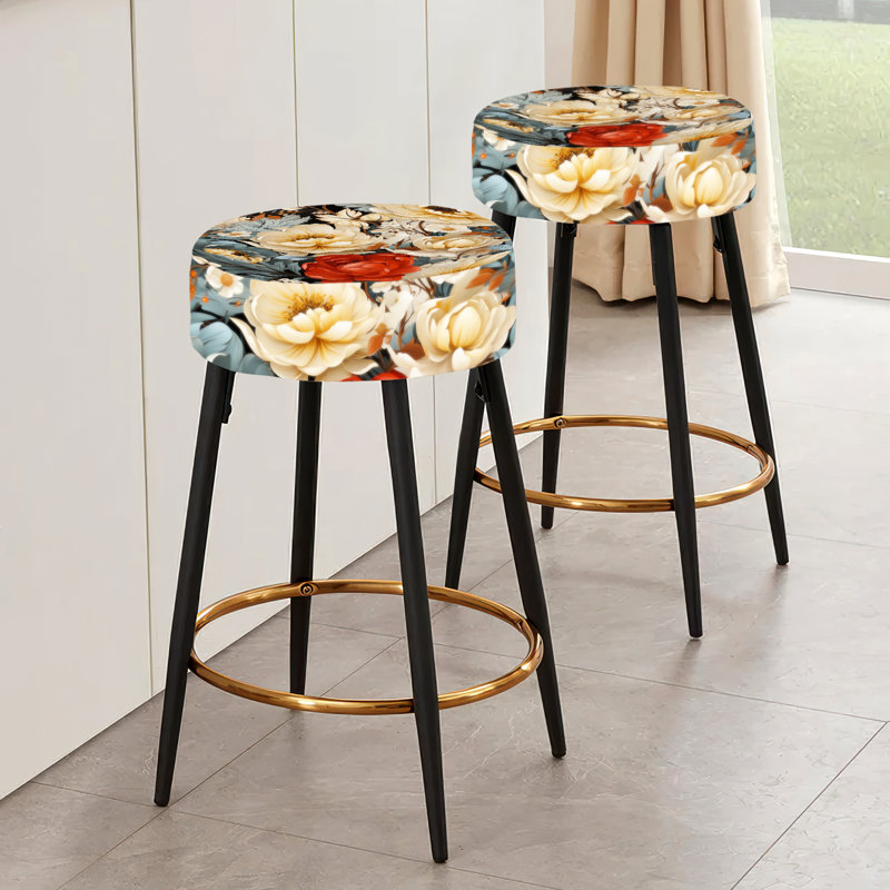 Ensemble de 2 tabourets de bar Delicate Flower Symphony I - Floral