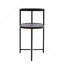 Tables basses d'appoint modernes à 2 niveaux avec tablette de rangement en bois-129223283
