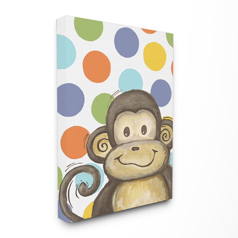 Art sur toile Merced Lil Buddy Monkey, H 30 po x l 24 po x P 1,5 po