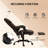 High Back Reclining Office Chair,Massage Office Chair With 6 Vibrating Points With Footrest And Remote-1172445628