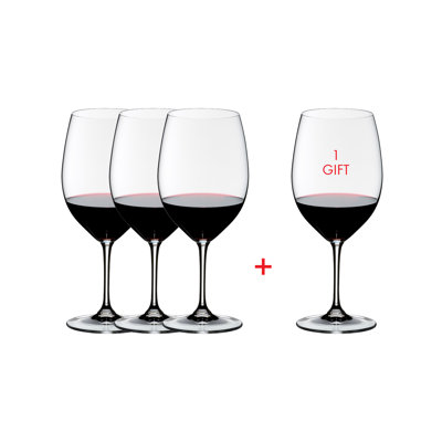 Verre à vin RIEDEL Vinum Cabernet / Merlot (Payez 3 obtenez 4)