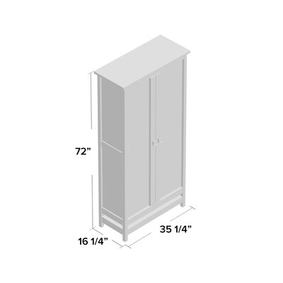 Millwood Pines Casuarina Manufactured Wood Armoire & Reviews | Wayfair