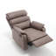 Fauteuil inclinable manuel moderne en similicuir