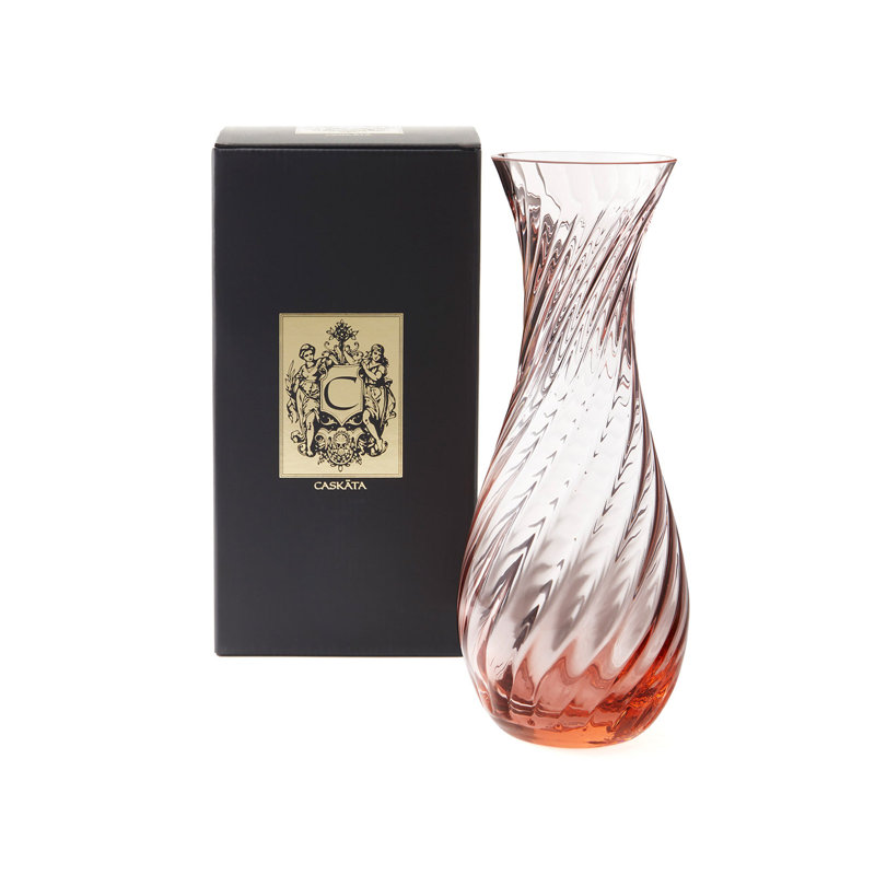 Quinn Crystal Carafe, Rose