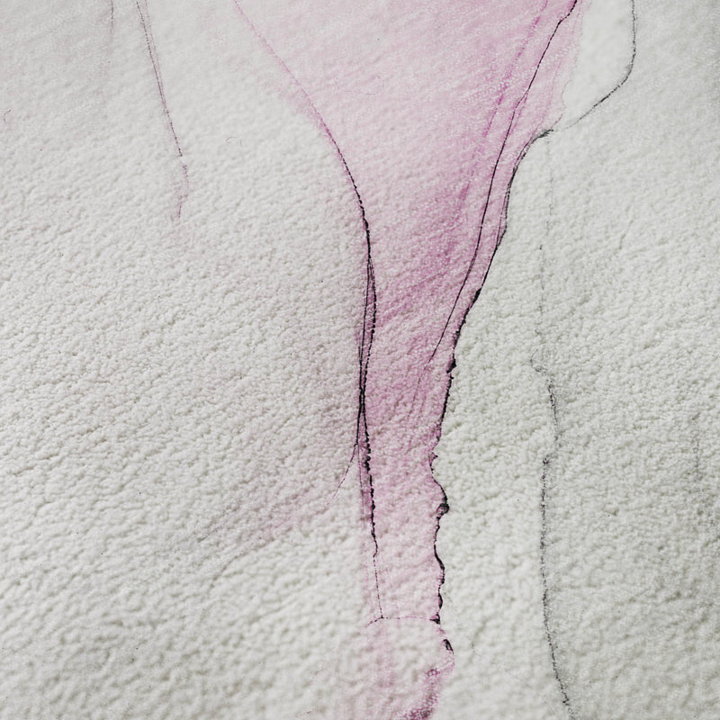Premium Machine Washable Cerrito AMF515 Pink Rug, Rectangle 8' x 10'