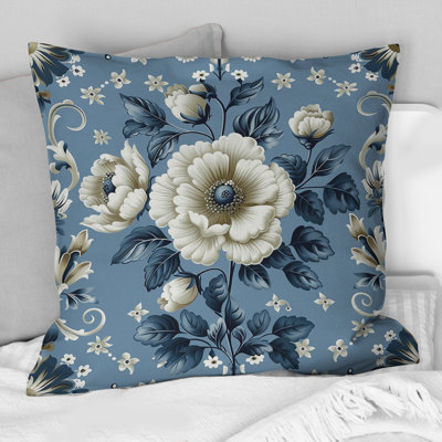 Paisley Floal Damaask - Coussin décoratif floral