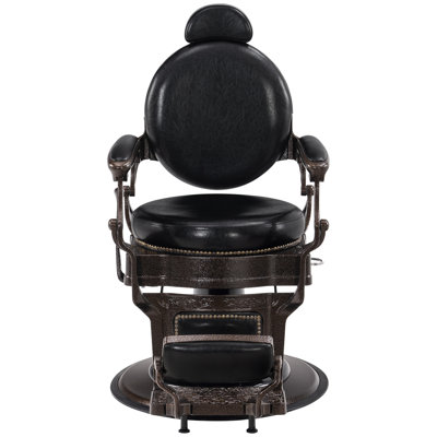 Fauteuil inclinable manuel pivotant en cuir Bettyjo