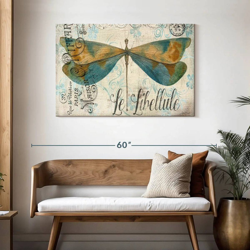 Brampt Lovely Dragonfly, 30" H x 45" W