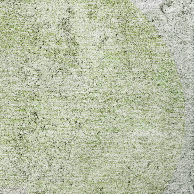 Tapis à poil long de qualité supérieure lavable à la machine ADS678, Olive, 3 pi x 5 pi