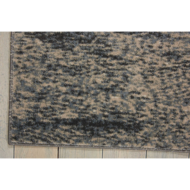 Tapis gris contemporain Ashli, Rectangle 2 pi 2 po x 3 pi 9 po