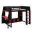 Lit mezzanine avec bureau Gaming
