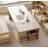 Rectangular Sintered Stone Tabletop Desk-518962359