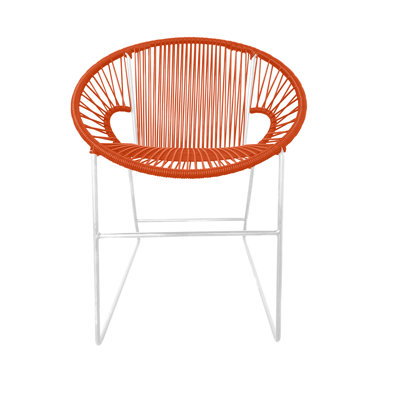 Puerto Premium All-Weather Wicker Outdoor Dining Side Chair with Cushion